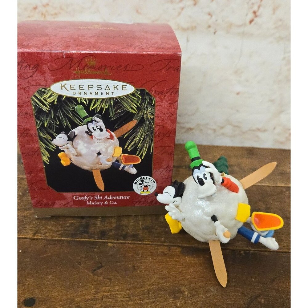 Disney Goofy's Ski Adventure Mickey & Co. 1997 Hallmark Keepsake Ornament